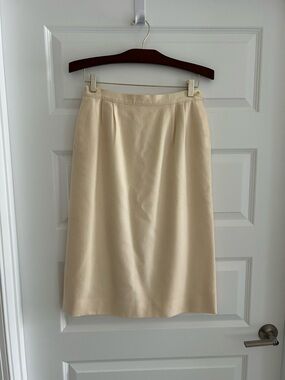 Pendleton Vintage Wool Skirt Cream Size S